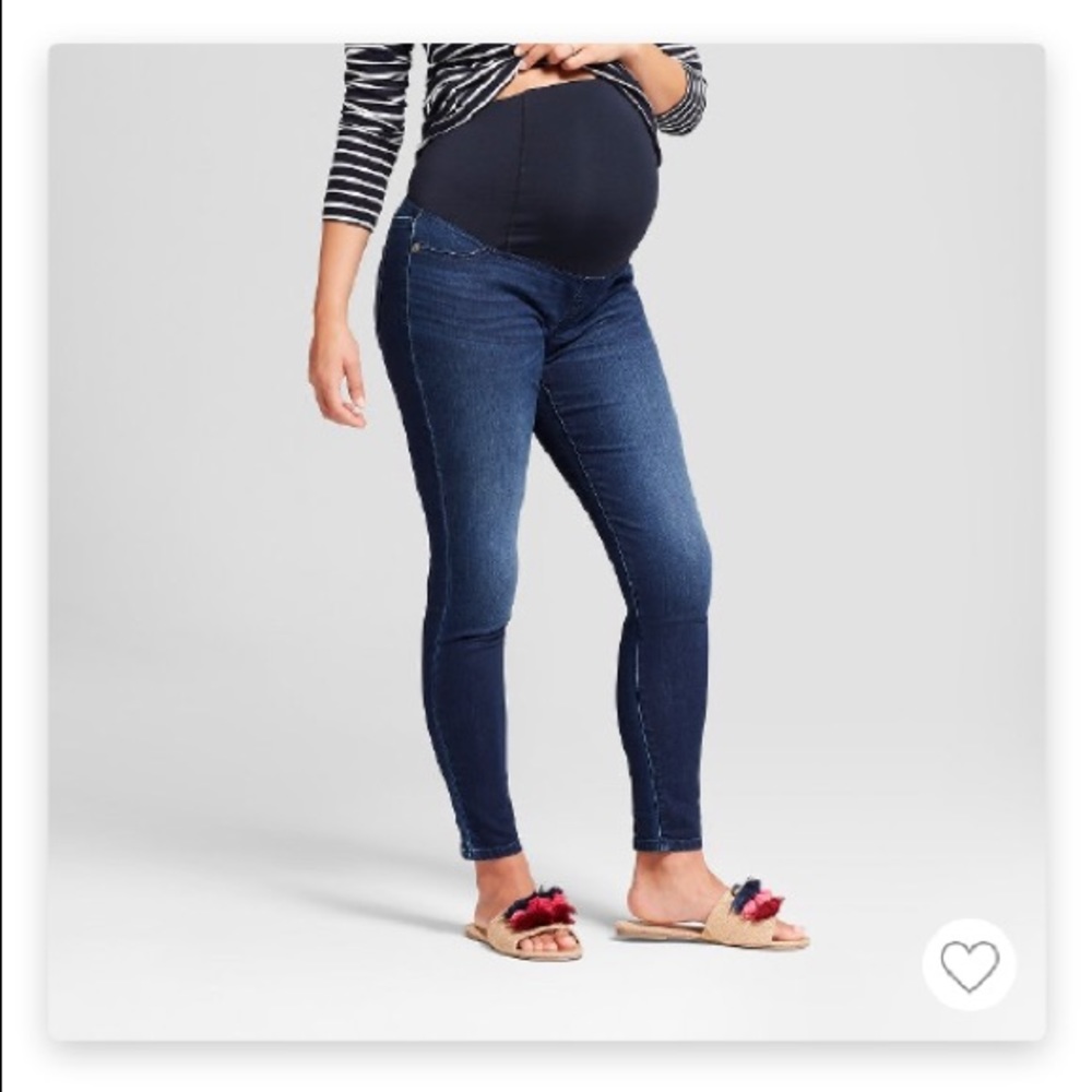 Dark Wash Maternity Skinnies